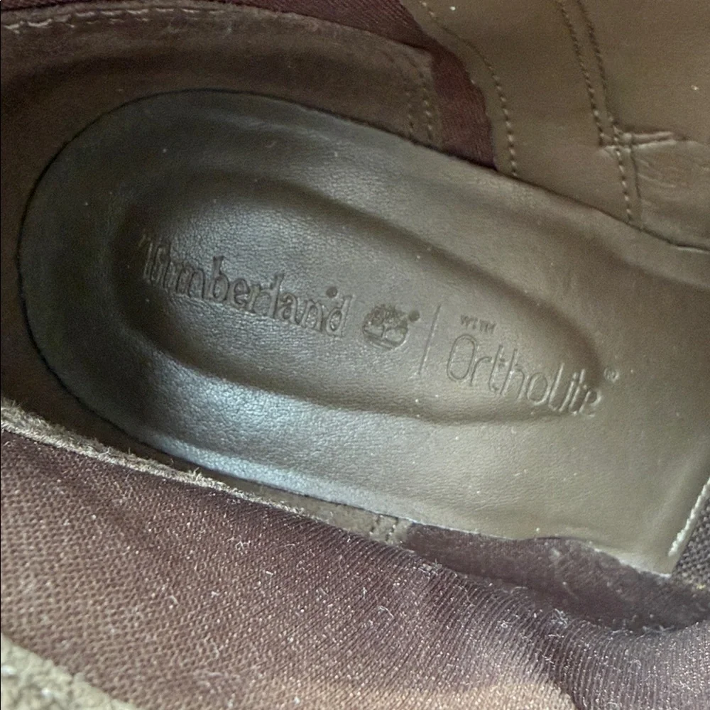 Timberland khaki suede ankle boots Ortholite Insole Side Zipper